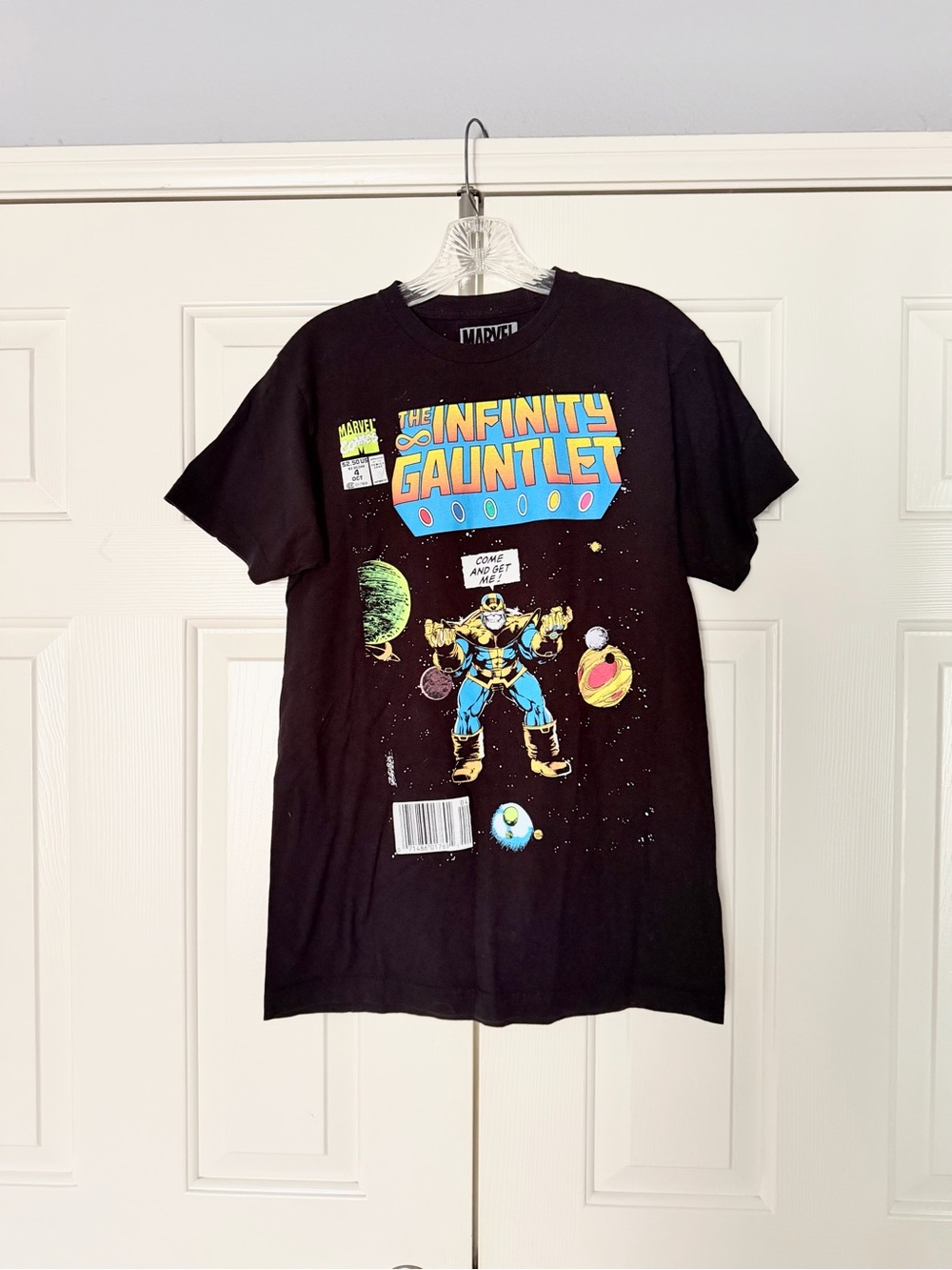 Marvel Black 'The Infinity Gauntlet' Comic Graphic Tee